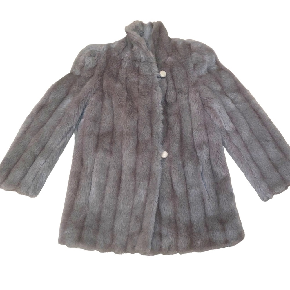 AVEC TU by Glenoit Vintage Faux Fur Coat Size 10